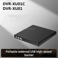 Lecteur de disque optique externe USB DVR-XU01 pour ordinateur portable et ordinateur de bureau 8X Lecteur de disque optique externe mobile USB universel