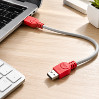 Cable de Datos USB 2.0 Macho a Macho, 480 Mbps, Cable de Sincronización USB A a A para PC, Laptop, Disco Duro Externo, OEM