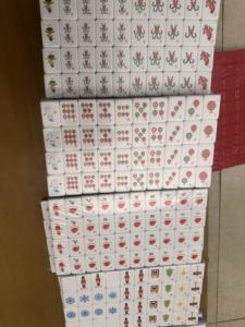 Christmas Mahjong Tiles Holiday Game Set festive printed mahjong pieces for family gatherings and seasonal <b>entertainment</b> - Product Image 5