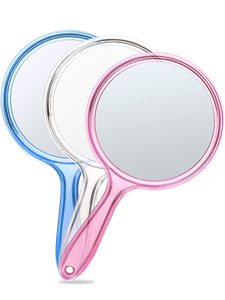 Hand <strong>Mirror</strong>, Double-Sided <strong>Handheld</strong> <strong>Mirror</strong> 1X/3X Magnifying <strong>Mirror</strong> with Handle - Product Image 3