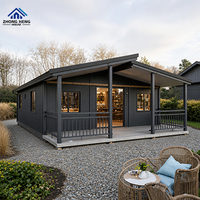 Maison Modulaire Préfabriquée à Double Aile de 20, 30 ou 40 pieds, 1 à 4 Chambres avec Cuisine et Salle de Bain pour Résidence Privée, Maison Conteneur