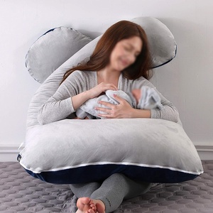 Almohada ergonómica de maternidad en forma de U-Funda lavable hipoalergénica Ideal para uso de invitados de hotel/motel - Product Image 3