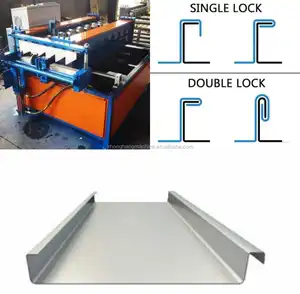 Máquina de fabricación profesional de paneles de pared y techo de Metal, rollo de costura de pie, máquina formadora de revestimientos de Metal
