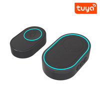 LEDEAST ZX-DB10 Tuya WiFi Sistem Alarm Bel Pintu Nirkabel 58 Nada Dering Volume Dapat Disesuaikan Fungsi Bisu Keamanan Rumah Bel Pintu