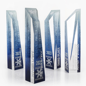 Cao cấp tùy chỉnh pha lê Trophy tùy chỉnh chữ Cảm ơn bạn thẻ ủy quyền thẻ cho retirements Glass khác pha lê thủ công mỹ nghệ - Product Image 2