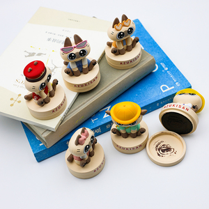 Customized PVC Silicone Soft Rubber Cartoon Anime IP <b>Cute</b> Kawaii Character <b>Doll</b> Stamp Figures Stampers Figurine Stamps - Product Image 5