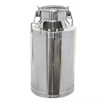 Réservoir de stockage sous pression en acier inoxydable 304 de 22L-88L, bidon à lait de 250 ml avec garantie de 3 ans