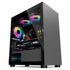 AS US Prime <span class=keywords><strong>AP201</strong></span> MicroATX Case 3,0 Placa base Mini-ITX con 3 ventiladores RGB/with240 Refrigerado por agua/Vidrio transparente lateral/USB - Product Image 3