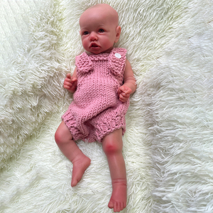 Muñeca Reborn de Silicona de Cuerpo Completo de 45 <span class=keywords><strong>CM</strong></span> (18 Pulgadas), Pintada a Mano por un Artista, Realista, Bebé Recién Nacido, Afroamericana, para Abrazar - Product Image 4