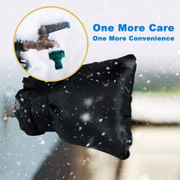 Couvre-robinet extérieur réutilisable Protection contre le gel d'hiver Isolation des tuyaux Météo froide Imperméable Couvre-robinet isolé antigel