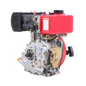 Moteur diesel monocylindre 4 temps refroidi par air 188F 12 CV avec démarrage au pied et roulement - Product Image 4