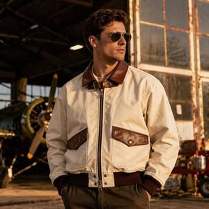 Veste en toile brodée à la main - Vêtement de rue décontracté et tendance, style hip-hop, coupe courte, fermeture éclair, teinture, service OEM, vêtements d'extérieur - Product Image 4