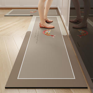 พรมปูพื้นห้องครัวกันลื่นน้ำหนักเบาหรูหราพรมสกปรกทำความสะอาดได้กันน้ำมันสำหรับใช้ในครัวเรือน - Product Image 4