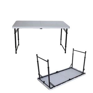 Mesas Plegables Portátiles de Plástico para Camping, Diseño Personalizado, Económicas, <span class=keywords><strong>Mesa</strong></span> <span class=keywords><strong>Plegable</strong></span> de 4 pies para Exteriores - Product Image 2