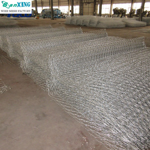 Grillage gabion en fil métallique tissé hexagonal, galvanisé, taille 1x1x1m, prix usine - Product Image 2