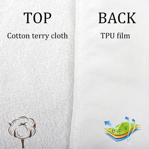 Utopia đôi Kích thước bông terry không thấm nước giường Mat mahjong mat chống bụi Mite chống vi khuẩn trang bị tấm nệm bảo vệ nhà - Product Image 4