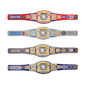 Cinturón de Lucha Libre de Cuero John Cena Edición Gira de Despedida 2025 Dallas Spinner de Campeonato para Adultos, 6mm, Galvanizado - Product Image 1