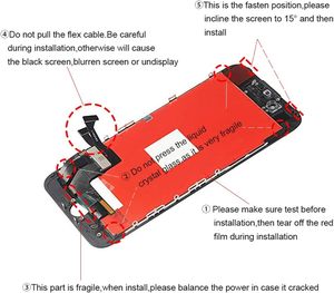Écran LCD de remplacement noir pour <span class=keywords><strong>IPHONE</strong></span> <span class=keywords><strong>7</strong></span> Plus, 5,5 pouces, avec numériseur tactile 3D, compatible avec les modèles A1661, A1784, A1785 - Product Image 3