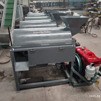 Machine automatique électrique de défibrage des fibres de noix de coco, broyeur d'extraction de la fibre de coco pour le traitement industriel des coques de noix de coco