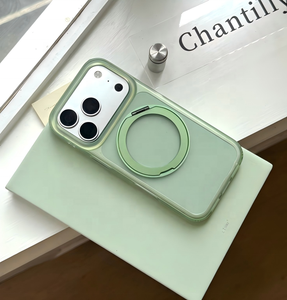 Support pour iPhone 17 16 15 <span class=keywords><strong>14</strong></span> <span class=keywords><strong>Pro</strong></span> Max, coque rigide couleur unie avec anneau solide, support magnétique rotatif à 360 degrés, étui de téléphone DIY - Product Image 2