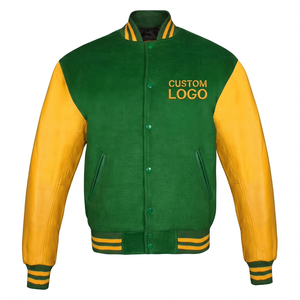 Custom logos <b>Letter</b> <b>Man</b> Varsity <b>Jacket</b> Comfortable Woolen Bomber with Cotton Liner and Nylon Fill for Winter Season - Product Image 1