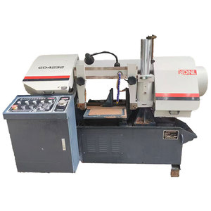 Sierra de cinta horizontal de gran venta para corte de tubos de hierro con componente de motor central de acero - Product Image 1