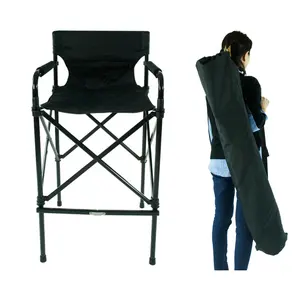 Onwaysports Aluminium Telescopic Chair Portable Makeup Artist Tall Director Chair OW-63TBK