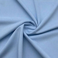 Tela de Malla Jacquard de Punto, 90% Poliéster, 10% Elastano, 180GSM, Transpirable, Elástica, con Estampado de Estrellas, de Secado Rápido