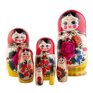 Figurines personnalisées en bois, poupées russes gigognes, poupées <span class=keywords><strong>Matriochka</strong></span>, peintes <span class=keywords><strong>à</strong></span> la main, souvenir artisanal, poupée pour cadeau d'enfant, décoration de la maison - Product Image 4