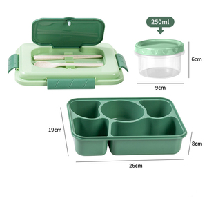 Wholesale SYH687 Microwave Safe Rectangular Plastic Lunch Box Tableware Food Container Partition Small <b>Bowl</b> Separation - Product Image 6