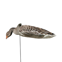 Décoy de chasse à l'oie réaliste en Tyvek, modèle Greylag Goose, avec tête 2D réaliste pour la chasse en extérieur, recyclable et anti-rayures
