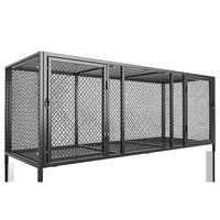 Jaula de Gallinas de Hierro Encriptada, Tamaño Grande, para Exteriores, Cría de Pollos y Patos, Limpieza Automática de Estiércol para Todas las Estaciones