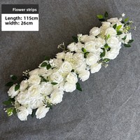 Guirlandes florales en soie artificielle pour arrangements de bouquets de mariage, murs de roses, arches nuptiales, et guirlandes décoratives d'hortensias et de dahlias
