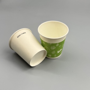 Vaso de Papel Desechable para Café para Llevar, 7-16 oz, Material Kraft, Acepta Impresión Personalizada OEM para Tiendas de Bebidas - Product Image 3