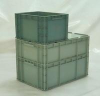 Haosen Euro Stackable Solid Box Totes Bac de rangement en plastique avec une bonne visibilité Facile à utiliser et durable