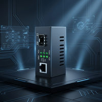 Convertisseur de média fibre optique SFP Gigabit Ethernet 1 x 10/100/1000 Mbps avec port RJ45 en cuivre