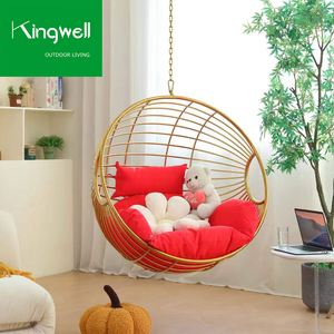 Ultimo Design moderno per il tempo libero mobili appeso bolla con singolo salotto in metallo uovo sedia Stand <span class=keywords><strong>giardino</strong></span> Patio <span class=keywords><strong>altalena</strong></span> - Product Image 6