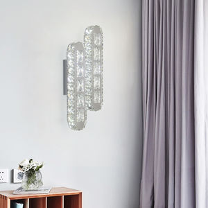 Aplique de pared LED contemporáneo nórdico, luz de soporte de cristal para Hotel, apartamento, lámpara de pared moderna - Product Image 1