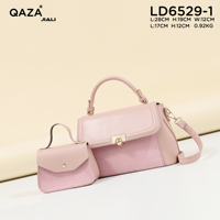 Sac à main élégant QAZA 2-en-1 en cuir PU de luxe pour femme, avec poignée supérieure et mini pochette, convertible en sac bandoulière