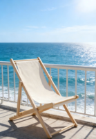 Chaise longue de plage en bois réglable à 4 positions - Pliable et portable pour piscine et terrasse extérieure