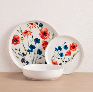 Juego de vajilla de cerámica estilo jardín europeo con estampado floral en acuarela, platos y cuencos de porcelana New Bone China para el hogar de primavera, recuerdos de boda, venta al por mayor - Product Image 4