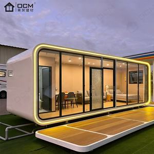 Casa Cápsula Prefabricada de Acero de Estilo Moderno de Mediados de Siglo, Modelo Apple Cabin de OCM |   Casa de Huéspedes al Aire Libre para Complejos Turísticos, Oficinas en Casa, Bares en Casa - Product Image 4