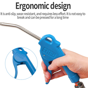 Pistola de Aire Comprimido THB B33-11 OEM, Cumple con la Normativa OSHA |   Varilla de extensión de acero de 27 cm y 8 mm para herramienta neumática |   Limpieza de Polvo en Maquinaria Industrial - Product Image 3