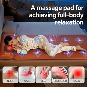 2026 Upgrade Full Body Massage Mat with Shiatsu Neck & Back Massager Heated Massage Mattress for Pain Relief Home Office - Product Image 3