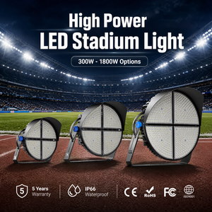 รับประกัน 5 ปี 270000lm 1800W 300W 800W ไฟส่องสนามแข็งแรงทนทานจากโรงงาน ไฟเสาสูงอลูมิเนียม ไฟฟุตบอล LED - Product Image 2