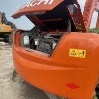 Mini-excavatrice hydraulique sur chenilles Hitachi d'occasion de 6 tonnes avec moteur et pompe Nissan - Compacte à vendre