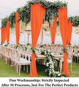 고품질 우아한 직물 쉬폰 교회 배경 커튼 장식 파티 웨딩 배경 단계 장식 - Product Image 4