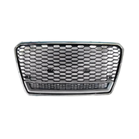 Nueva Parrilla Deportiva de Malla Cromada ABS Estilo C7 RS7 con Marco Inferior para Audi A7/S7 2009-2015