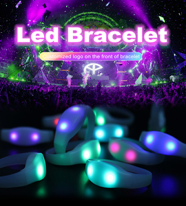 Pulsera LED con Control Remoto, Personalizable, con Cambio de Color, Brillante, Resistente al Agua, para Fiestas, Festivales, Conciertos, Eventos, Regalos - Product Image 2