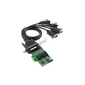 Tarjetas Moxa <span class=keywords><strong>PCI</strong></span> <span class=keywords><strong>Express</strong></span>/UPCI/<span class=keywords><strong>PCI</strong></span> Serial con 4 Puertos Conector Hembra DB44 CP-134EL-A-I-DB25M - Product Image 1